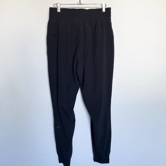 Lululemon Pants Sz 8 Medium Sun Setter High Rise Jogger Full Length Black - Picture 5 of 7